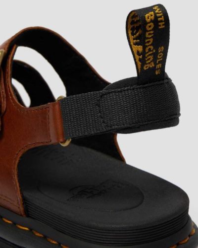 Sandalias Con Tiras Dr Martens Soloman Luxor Cuero Para Hombre DR8092U